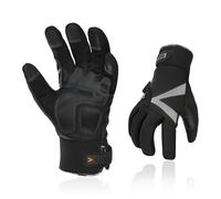 Vgo... Guantes Invierno Hombre Impermeable -20 ℃, Touchscreen Guantes de Trabajo Frio Extremo para Carpintería Almacén Jardineria Scooter Montaña, 1 par