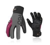 Vgo... Guantes Invierno Mujer Impermeable -20 ℃, Touchscreen Guantes de Trabajo Frio Extremo para Carpintería Almacén Jardineria Scooter Montaña, 1 par