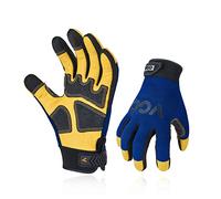 Vgo... Guantes Trabajo Hombre Touchscreen, Guantes Mecánicos Antivibración pare aparejo Almacén Construcción Conductor, 1 par