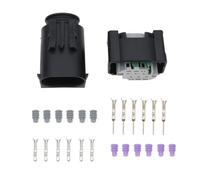 VGOL 1 Juego de Conectores Macho Y Hembra Automotrices MQS de 6 Pines 1-967616-1 1-967587-3 Compatible con VW Compatible con Audi