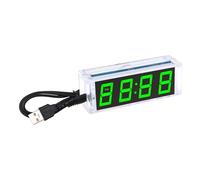 VGOL 1 Juego de Reloj Despertador Electrónico DIY Proyecto Práctica Soldadura Reloj Digital 4 Dígitos Kit Bricolaje Kit Reloj Electrónico DIY Conjunto Reloj Digital Multifuncional