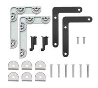 VGOL 1 Juego de Soporte de Montaje de Puerta Plegable Kit de ángulo Espaciador Compatible con USM Haller ángulo Espaciador de 90 Grados para Kit de Montaje de Puertas Plegables