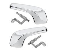 VGOL 1 Par de Manijas de Puerta Interior de Automóvil Compatible con Corsa D Corsa Van Corsa MK III Izquierda Y Derecha 13297813 13297814 ABS Varilla de Conexión Cromada Incluida