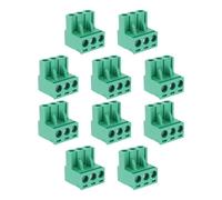 VGOL 10 Conectores de Alimentación de 3 Pines 3 Pines 5,08 Mm para Bloque de Terminales de PCB Compatibles con AudioControl Compatibles con 3XS 2XS 6XS