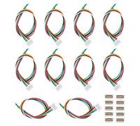 VGOL 10 pares de enchufes JST GH de 1,25 mm de 6 pines con cables de 150 mm y 28 AWG, adaptador de conector macho y hembra para tiras LED de iluminación de robots