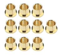 VGOL - 10 tapones de protección contra el ruido RCA chapados en oro, tapón antipolvo, RCA para conector RCA para bloquear interferencias RF RFI EMI y ruido