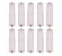 VGOL 10 Uds. Adaptador Convertidor de Soporte de Batería Protector de Caja de Batería Conmutador de Caja de Plástico para AAA A AA Tamaño 50 × 14mm Translúcido