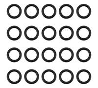 VGOL 100pcs Juntas Tóricas de Goma para Alarma de Mordedura de Pesca Color Negro 11 X 7,2 X 1,9mm para Pesca de Carpas.