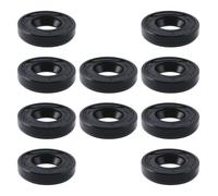 VGOL 10PCS Junta de Eje Simmerring TC 12 X 22 X 5 Mm Junta Aceite de Doble Labio NBR con Resorte Sellos de Aceite Caucho de Nitrilo Butadieno Negro