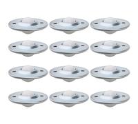 VGOL 12 UNIDS Rodamientos Transferencia Bolas Acero Al Carbono Nylon Rotación Bolas Diámetro Rueda 45 Mm Espaciado Orificios 31 Mm Transmisión 10-12 Kg Muebles/Electrodomésticos/Equipaje