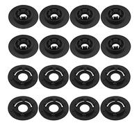 VGOL 16 Clips para Alfombrillas de Coche 3D08645214PK 3D0864523B41 con Hebilla Antideslizante para Alfombra, Clip de plástico Redondo, Abrazaderas de Agarre de fijación, retenedor de Montaje