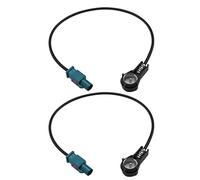 VGOL 2 adaptadores de Antena Fakra a ISO para Radio de Coche, Adaptador de Antena Fakra a Conector ISO FM, convertidor de Accesorios electrónicos para vehículos