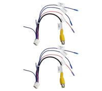 VGOL 2 adaptadores de video RCA para cámara de visión trasera de 10 pines, conector RCA compatible con radio Android