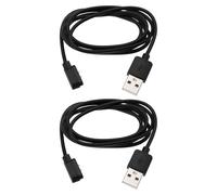 VGOL 2 Cables de Carga USB Magnéticos para Reloj Inteligente Reemplazados con Adaptadores de Cable de Carga de 1 M de Largo Compatible con Nerunsa P66D P66B P66E P66DMB P66RD Negro