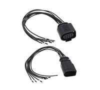 VGOL 2 Conectores de arnés de Cables con Sensor de estacionamiento Trasero 1J0973714 1J0973814 Compatible con VW Compatible con Audi Compatible con Seat 8 Pines Hembra Macho