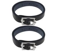 VGOL 2 correas de cuero sintético para equitación, correa ajustable de acero inoxidable con hebilla de acero inoxidable para montar establos, competiciones ecuestres, práctica diaria