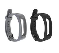 VGOL 2 correas de reloj de repuesto compatibles con Huawei Honor Band 3e/4e TPU ajustable correa de reloj impermeable 150~220 mm, negro y gris, 150~220mm, Caucho
