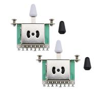 VGOL 2 Interruptores de Guitarra de 3 Vías Compatible con Stratocaster Compatible con Telecaster Guitarra Eléctrica Estilo Interruptor de Palanca Selectora de Pastilla de 3 Vías