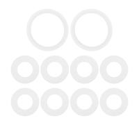 VGOL 2 Juego Juntas de Sellado Conector Juego Juntas Goma A + B/C Compatible con Bestway Coleman SaluSpa Compatible con Lay-Z-Spa Compatible con Airjet Modelos Nueva Forma de Bomba