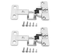 VGOL 2 Juegos de Bisagras de Puerta de 250 Grados Aleación de Zinc ángulo Grande Armario Engrosamiento Accesorios con 10 Tornillos (distancia Del Orificio 30 Mm Y 50 Mm Ancho 64 Mm Y 52 Mm)