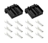 VGOL 2 Juegos de Conectores de Enchufe de 6 Cables con Multibloqueo Conector Macho Conexión de Crimpado Compatible con Davidson OEM 73156-96BK