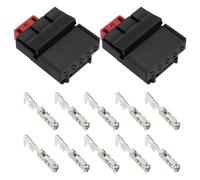 VGOL 2 juegos de conectores hembra de arnés de cableado de luz trasera de 5 pines con terminales 5K0972705 compatible con Volkswagen compatible con Audi