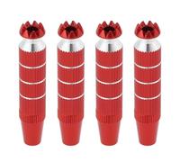 VGOL 2 Juegos de Extremos de Palanca de Transmisor RC de Aleación de Aluminio M3 Controlador de Joystick Extendido Balancín de Pulgar Compatible con Futaba Compatible con Spektrum DX8 Rojo (30 X 8 Mm)