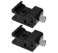 VGOL 2 Piezas Adaptador Montaje Zapata Fría para Flash con Rosca Trípode de 1/4" Adaptador Montaje Zapata Aleación Aluminio Compatible con Mayoría de Unidades Flash