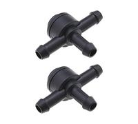 VGOL 2 Piezas Arandela de Parabrisas de Coche Conector T Manguera de Pulverización de Parabrisas Válvulas de Retención de 3 Vías 9178895 31391513 Compatible con C30 S40 V50