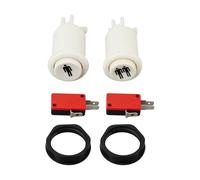 VGOL 2 Piezas de Botón de Inicio de Juego Arcade Botón Pulsador de 1 Jugador Y 2 Jugadores con Microinterruptor