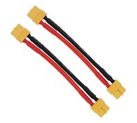 VGOL 2 Piezas de Cable Adaptador XT60 Hembra A XT60 Hembra Dorado Adecuado para Batería de Litio RC Piezas de Repuesto para Bricolaje Piezas de Juguete de Control Remoto 12 AWG 10cm