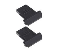 VGOL 2 piezas de la cámara de zapatos calientes cubierta protectora a prueba de polvo compatible con Canon 5D3 80D 77D 5D4 6D2 90D 760D 800D EOSR cámaras de plástico negro