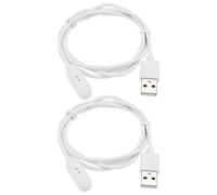 VGOL 2 Piezas de Repuesto de Cable de Carga USB para Reloj Inteligente Cable de Carga USB Magnético Cargador de Reloj Inteligente Compatible con OPPO Watch Free OWW206 (Blanco)