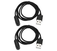 VGOL 2 Piezas de Repuesto de Cable de Carga USB para Reloj Inteligente Cable de Carga USB Magnético Cargador de Reloj Inteligente Compatible con OPPO Watch Free OWW206 (Negro)