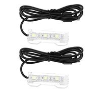 VGOL 2 Piezas Pequeña Luz de Acuario Cable Negro Luz Blanca Tira USB Agua Planta Luz USB Mini Escritorio Pecera Luces LED Blancas Accesorios de Acuario