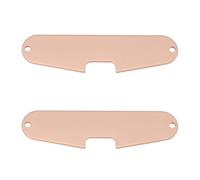 VGOL 2 PPlacas Base para Pastillas de Bobina Simple de Guitarra Placa Base de Montaje de Pastilla de Puente de Hierro Chapado en Cobre Compatible con Fender Stratocaster