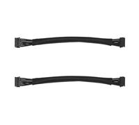 VGOL 2 Sensores de Motor Sin Escobillas Cable Negro de 100 Mm Longitud del Cable Terminal de 1,25 Doble Cabezal 6 Pines Apto para Minihelicóptero RC Tira de Luz LED Modelo de Coche RC Drift