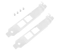 VGOL 2 Soportes de Altura Completa de Dos Puertos de 12 Cm con Tornillos Compatible con Intel X540-T2 El Accesorio de Montaje de Tarjeta de Red Soporte de Tarjeta de Red