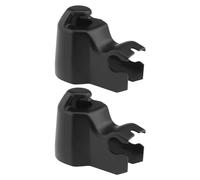 VGOL 2 tapas para brazo de limpiaparabrisas trasero de coche 3A0955435 compatibles con Transporter T4 piezas de limpiaparabrisas automotriz, de plástico, color negro