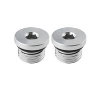 VGOL 2 Tapones de Acero UNF Galvanizados de 1/2"-20 UNF con Sello de Goma para Aplicaciones de Baja Y Alta Presión