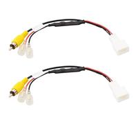 VGOL 2 Uds. Conector de Arnés de Cableado de Retención de Cámara de Marcha Atrás de Coche de 4 Pines Adaptador de Cámara de Marcha Atrás Compatible con Toyota 23cm