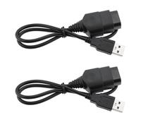 VGOL 2 Uds PC Cable Adaptador USB Adaptador de Controlador de Juego Cable Adaptador Convertidor USB Compatible con Xbox Gen.1 Controlador Negro