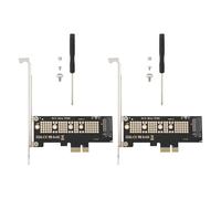 VGOL 2 Unidades Adaptador M.2 NVMe SSD A PCI-E 4.0 para Instalación PCIe X1 2230 2242 2260 2280 Compatible con M-Key XP941 SM951 PM951 A110 M6e SSD