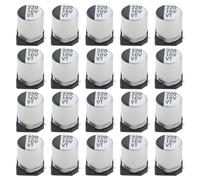 VGOL 20 condensadores electrolíticos SMD de 220UF 16V SMD de 8 x 6 mm, adecuados para una amplia gama de aplicaciones electrónicas, proyectos electrónicos de bricolaje