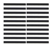 VGOL 20 conectores hembra rectos de 40 pines, paso de 1,27 mm, dimensiones totales 51 x 7 x 2 mm, adecuado para conexiones PCB de placas de circuito electrónico