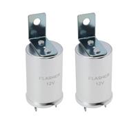 VGOL 2PCS 12V 3 Pin Relé Intermitente Electrónico Indicador Redondo de Auto Reemplazo de Relé Intermitente para Varios Autos Clásicos Compatible con Jaguar OE 502096