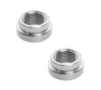 VGOL 2PCS M18x1.5 Roscas Tuerca Escalonada de Acero Inoxidable Tapón Sensor de O2 Tuerca Sonda Rosca de Soldadura Tuerca Sensor de Oxígeno Tuerca Jefe Roscas Tapón Tuerca Empotrada Escalonada