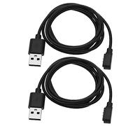 VGOL 2PCS Reemplazo de Cable de Carga USB Magnético para Reloj Inteligente Compatible con Blackview R3/R3 Pro Adaptador de Cargador USB 5V Negro Longitud de Cable de 1M