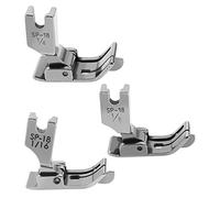 VGOL 3 prensatelas con bisagras para máquina de Coser Industrial con guía Derecha de 1/16 1/8 1/4 Pulgadas, Compatible con Brother Compatible con Consew Compatible con Singer