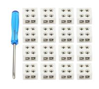 VGOL 30 Conectores de Luces LED de 2 Pines Y 10 Mm 12,2 X 12,2 X 8 Mm para Cinta de Luces LED de Un Solo Color de 5-24 V Destornillador Incluido Conectores de 2 Pines Sin Soldadura